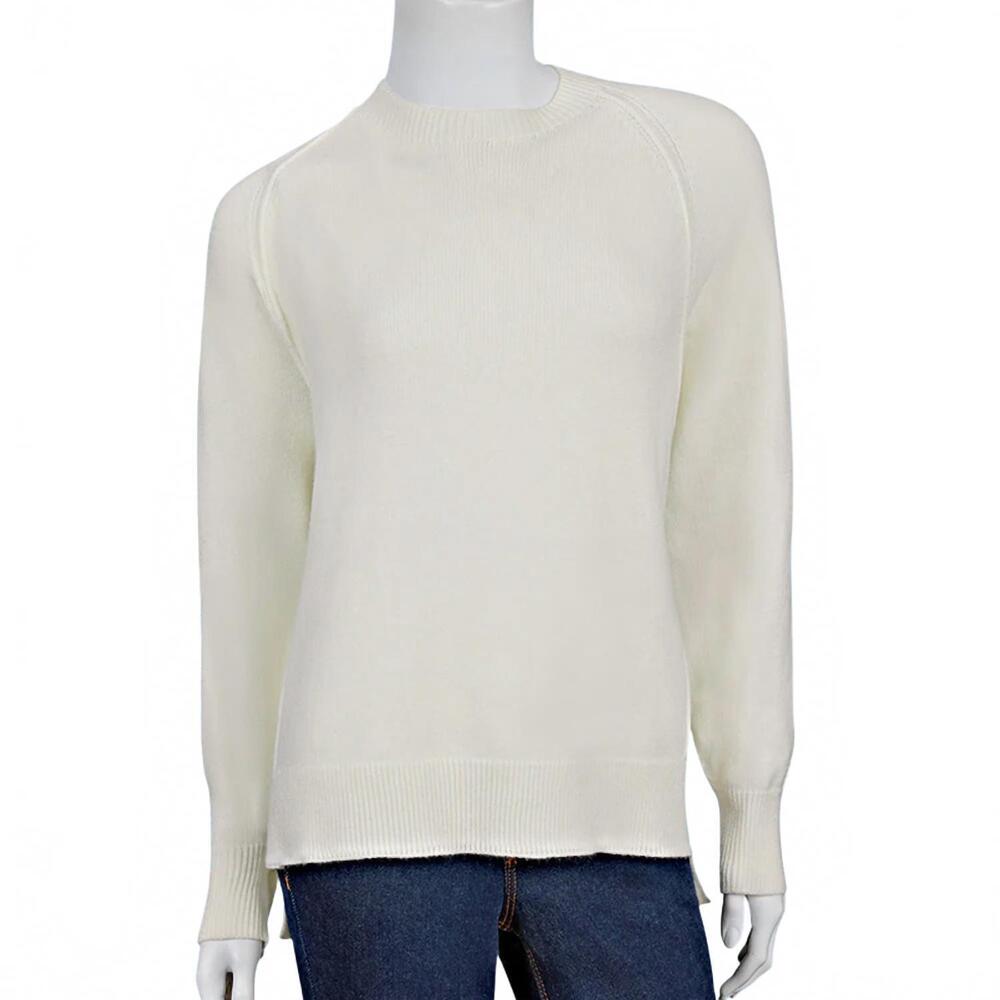 NEW RENUAR luxe raglan crewneck sweater in cream